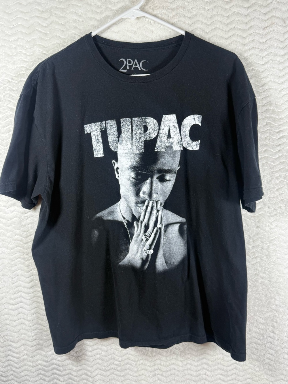 2PAC Black Prayer Graphic Short Sleeve Tee - Men
